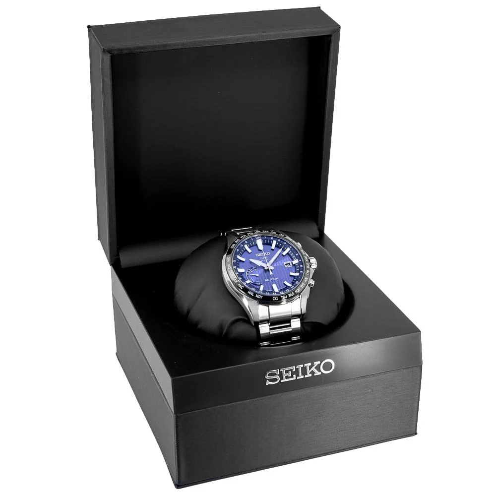 Seiko Men's ASTRON SSE159J1 GSP Solar World Time Watch - Image 9