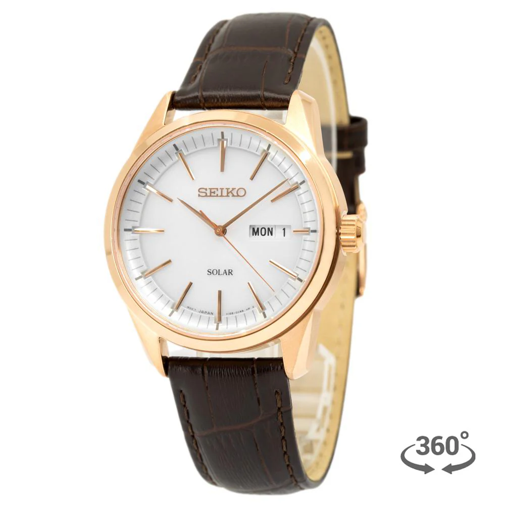 Seiko Men's SNE530P1 Conceptual White Dial Watch