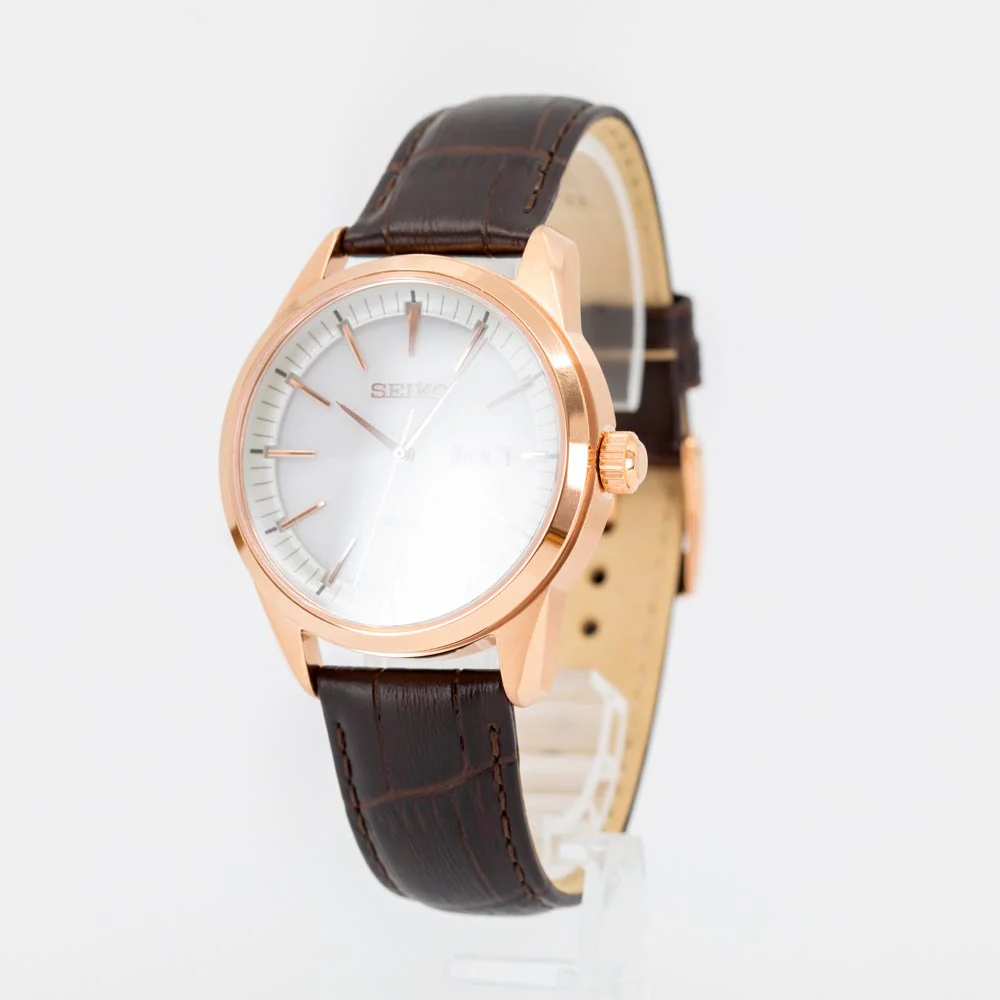Seiko Men's SNE530P1 Conceptual White Dial Watch - Image 12