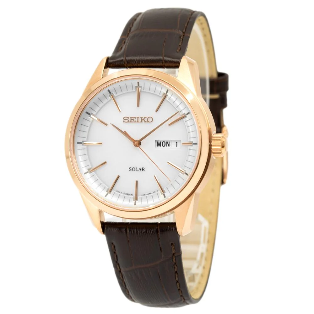 Seiko Men's SNE530P1 Conceptual White Dial Watch - Image 2