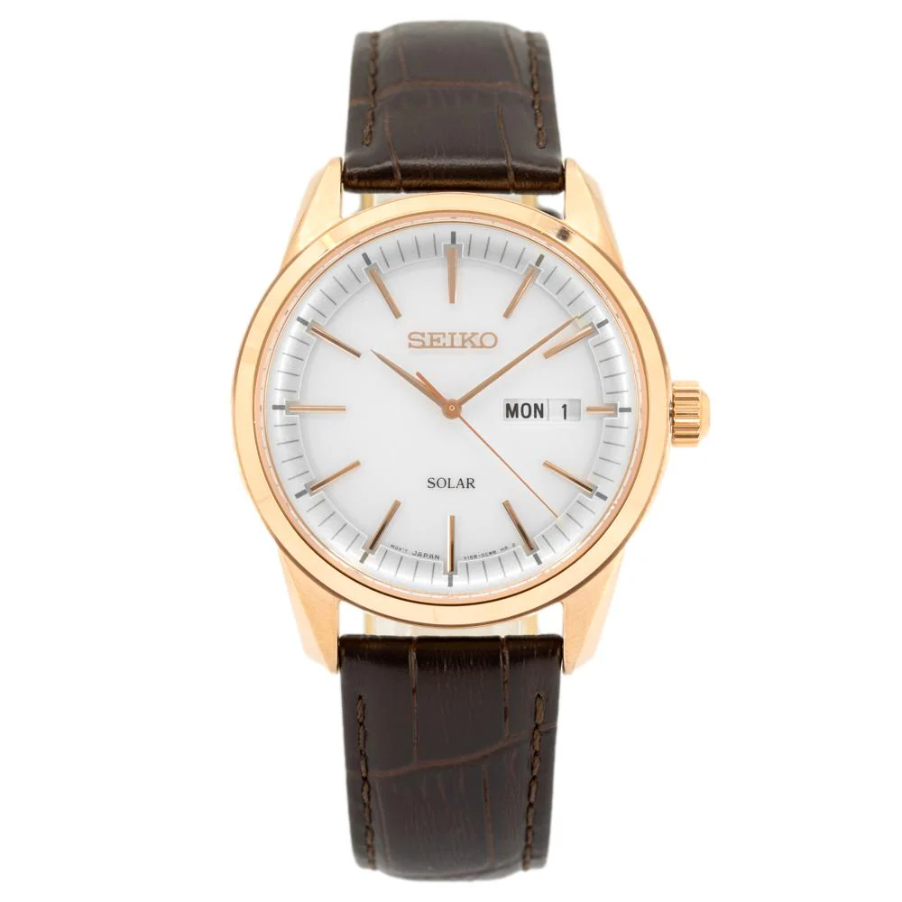 Seiko Men's SNE530P1 Conceptual White Dial Watch - Image 3
