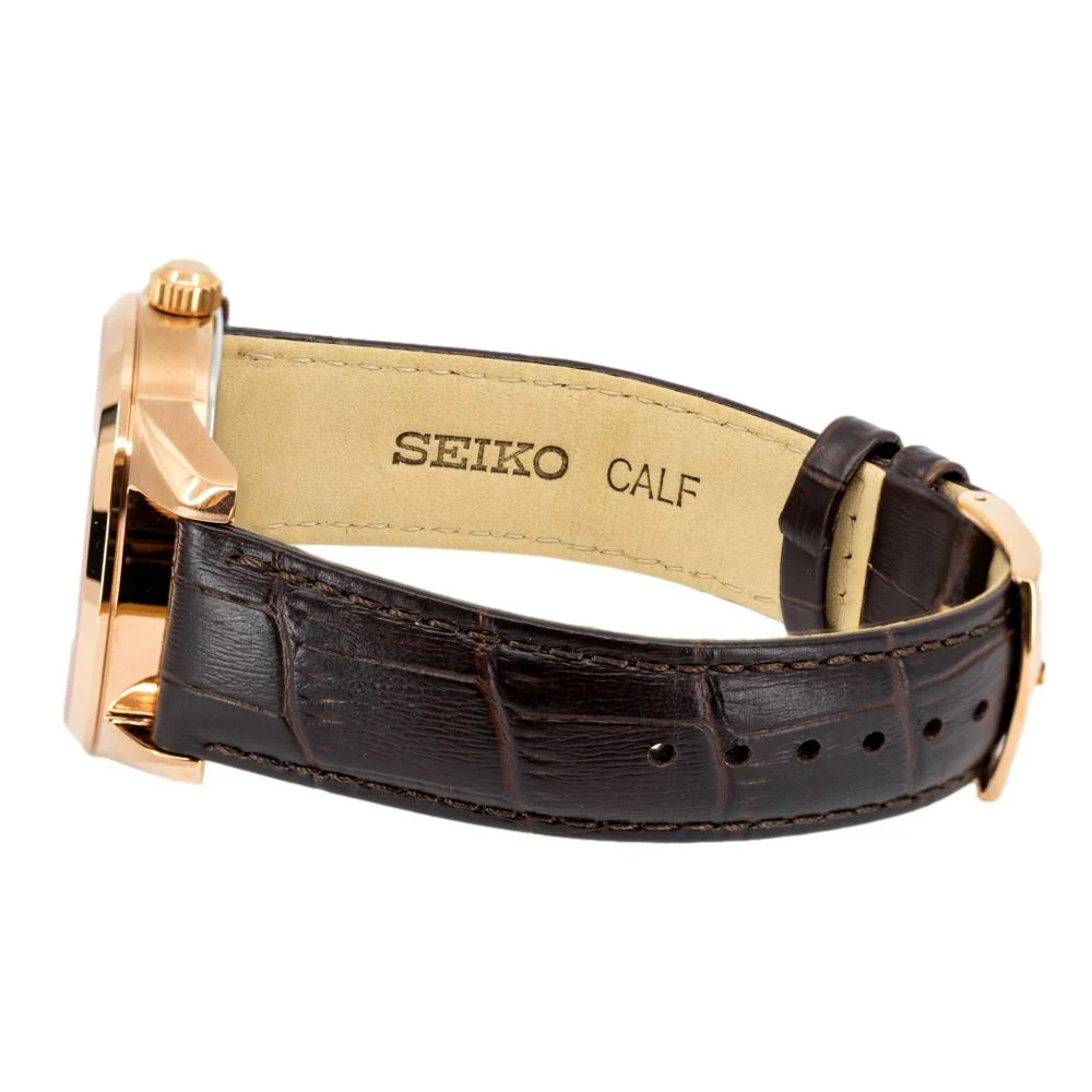 Seiko Men's SNE530P1 Conceptual White Dial Watch - Image 4