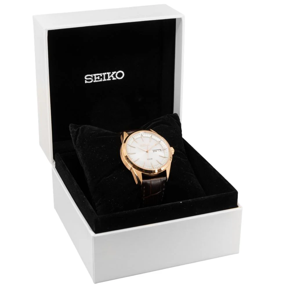 Seiko Men's SNE530P1 Conceptual White Dial Watch - Image 9