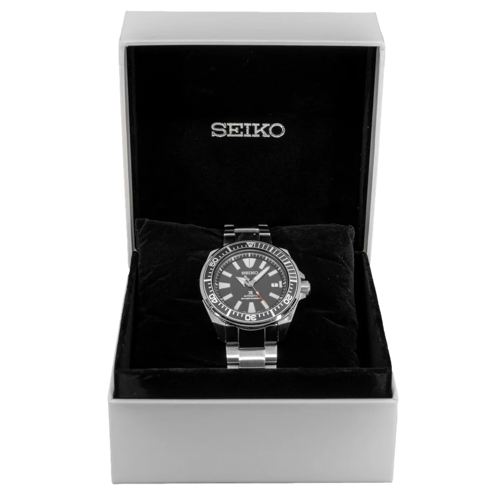 Seiko Men's SRPB51K1/SRPF03K1 Prospex Black Dial Steel Watch - Image 8