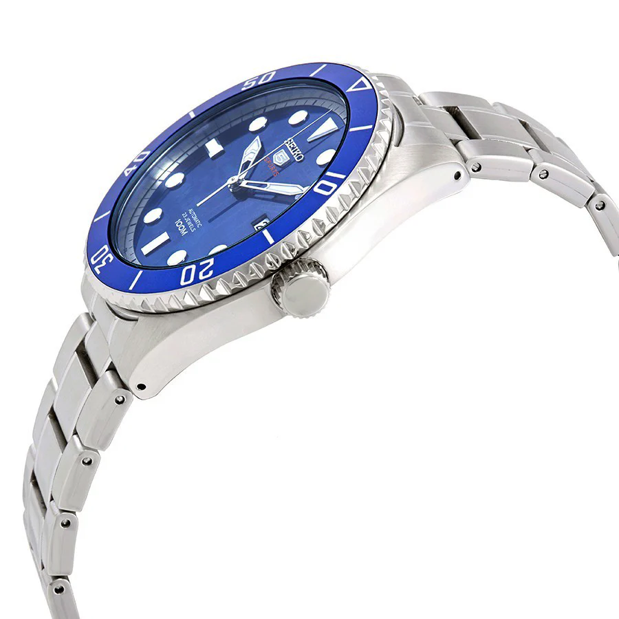 Seiko Men's SRPB89J1 5 Sports Blue Dial Watch - Image 2