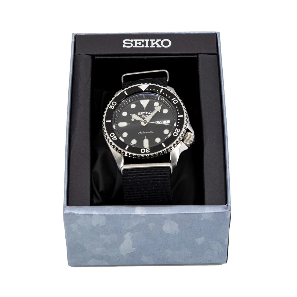Seiko Men's SRPD55K3 5 Sports Suits Style Black Dial Watch - Image 11