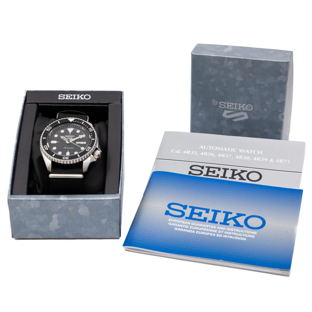 Seiko Men's SRPD55K3 5 Sports Suits Style Black Dial Watch - Image 12