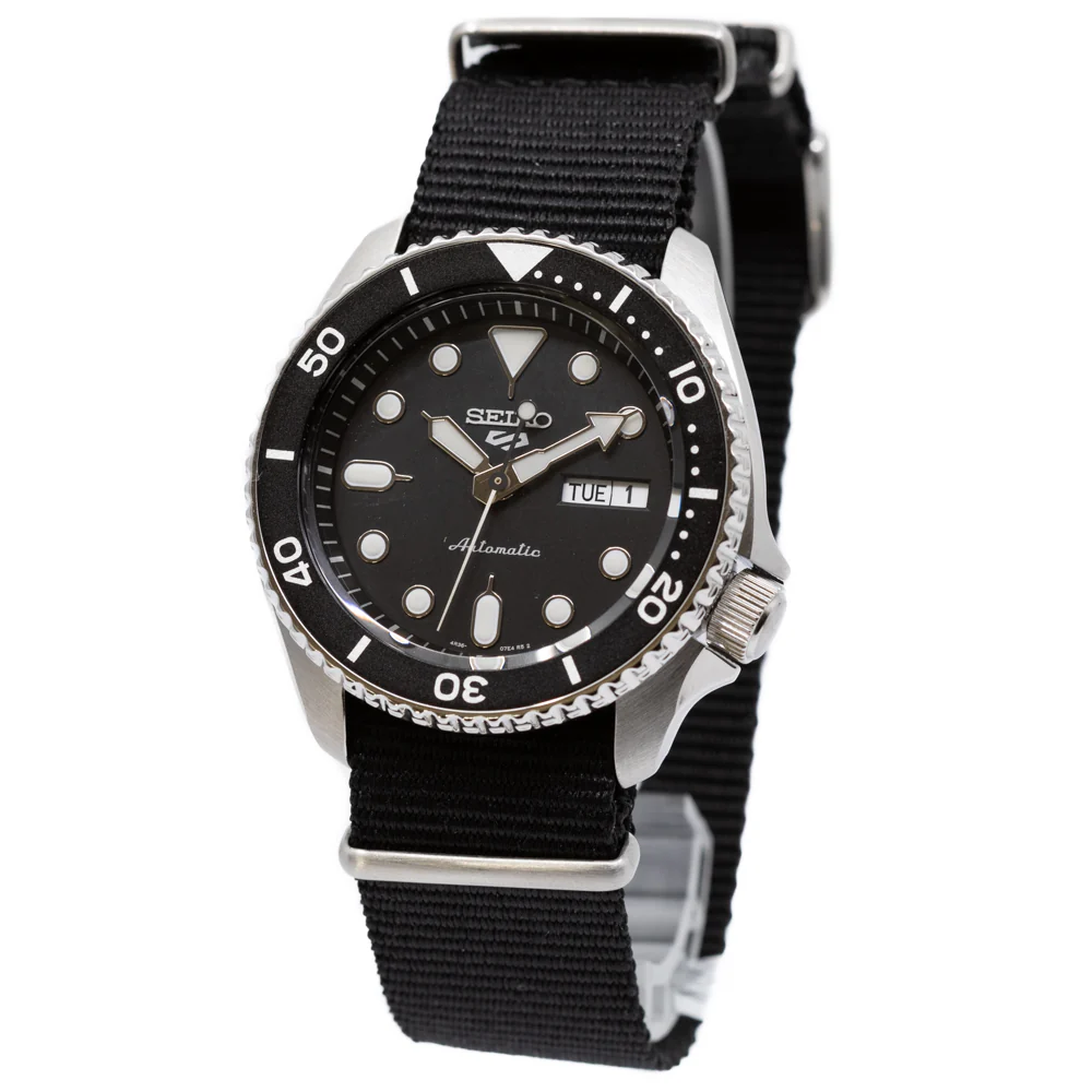 Seiko Men's SRPD55K3 5 Sports Suits Style Black Dial Watch - Image 3