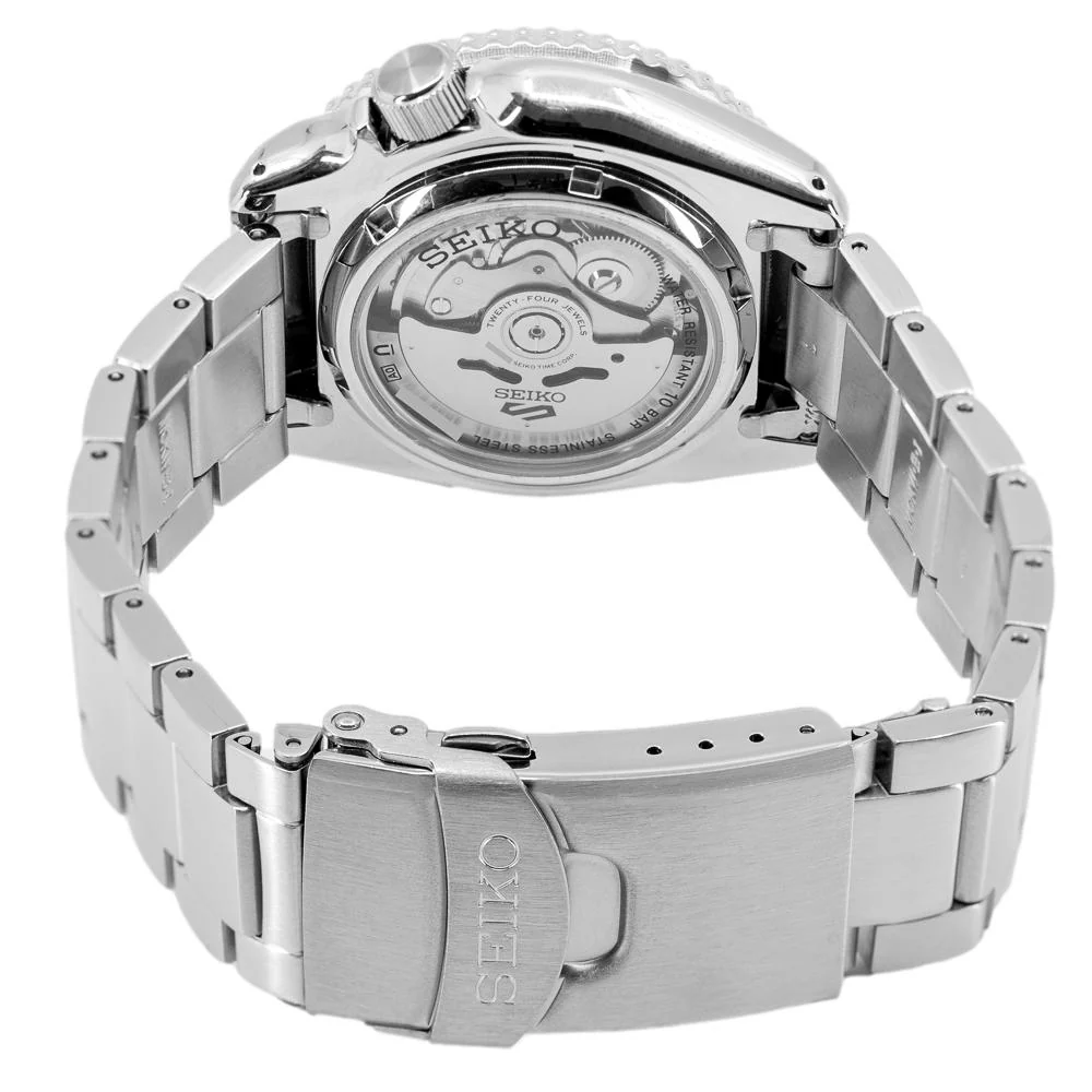 Seiko Men's SRPD59K1 5 Sports Orange Dial Watch - Image 4