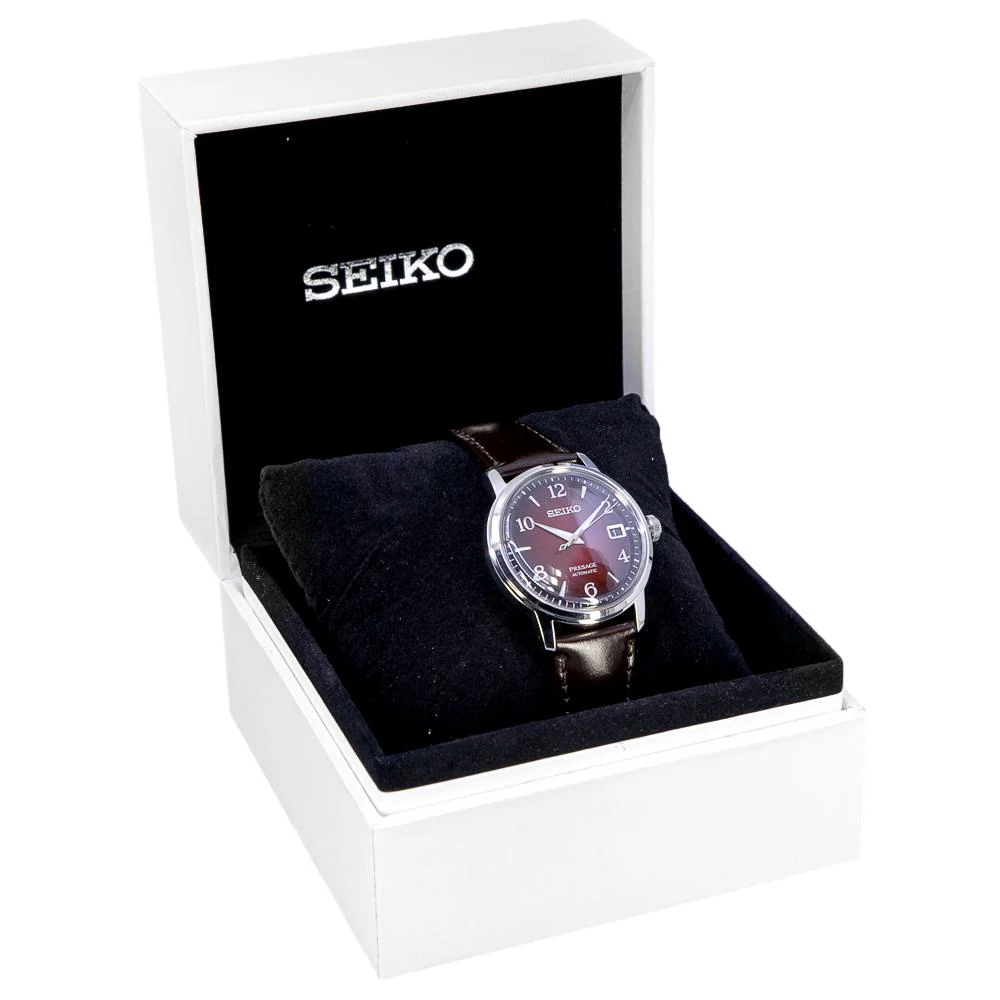 Seiko Men's SRPE41J1 Presage Cocktail Time Negroni Watch - Image 8