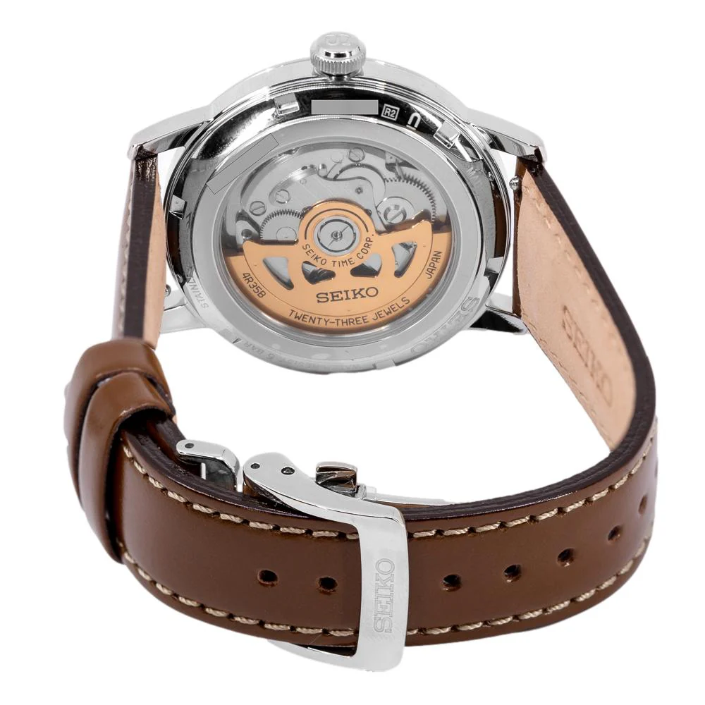 Seiko Men's SRPE45J1 Presage Geen Dial Watch - Image 4