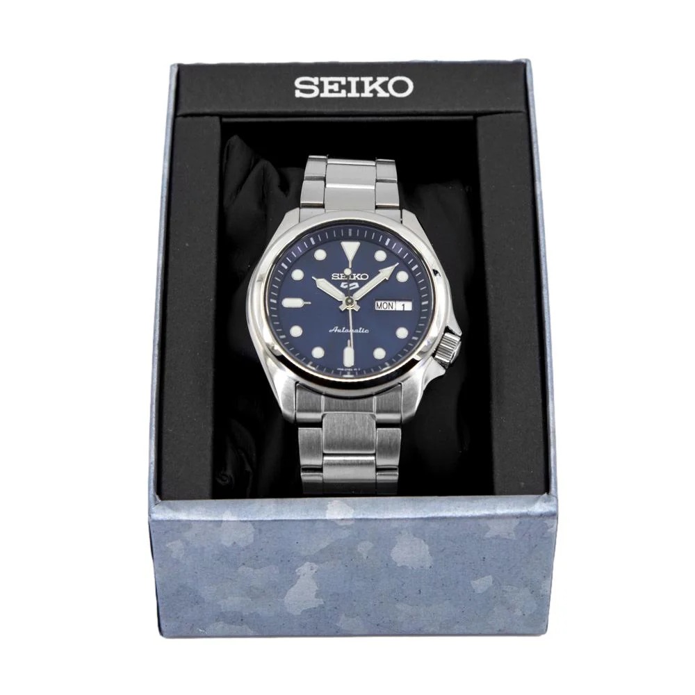 Seiko Men's SRPE53K1 5 Blue Dial Watch - Image 7