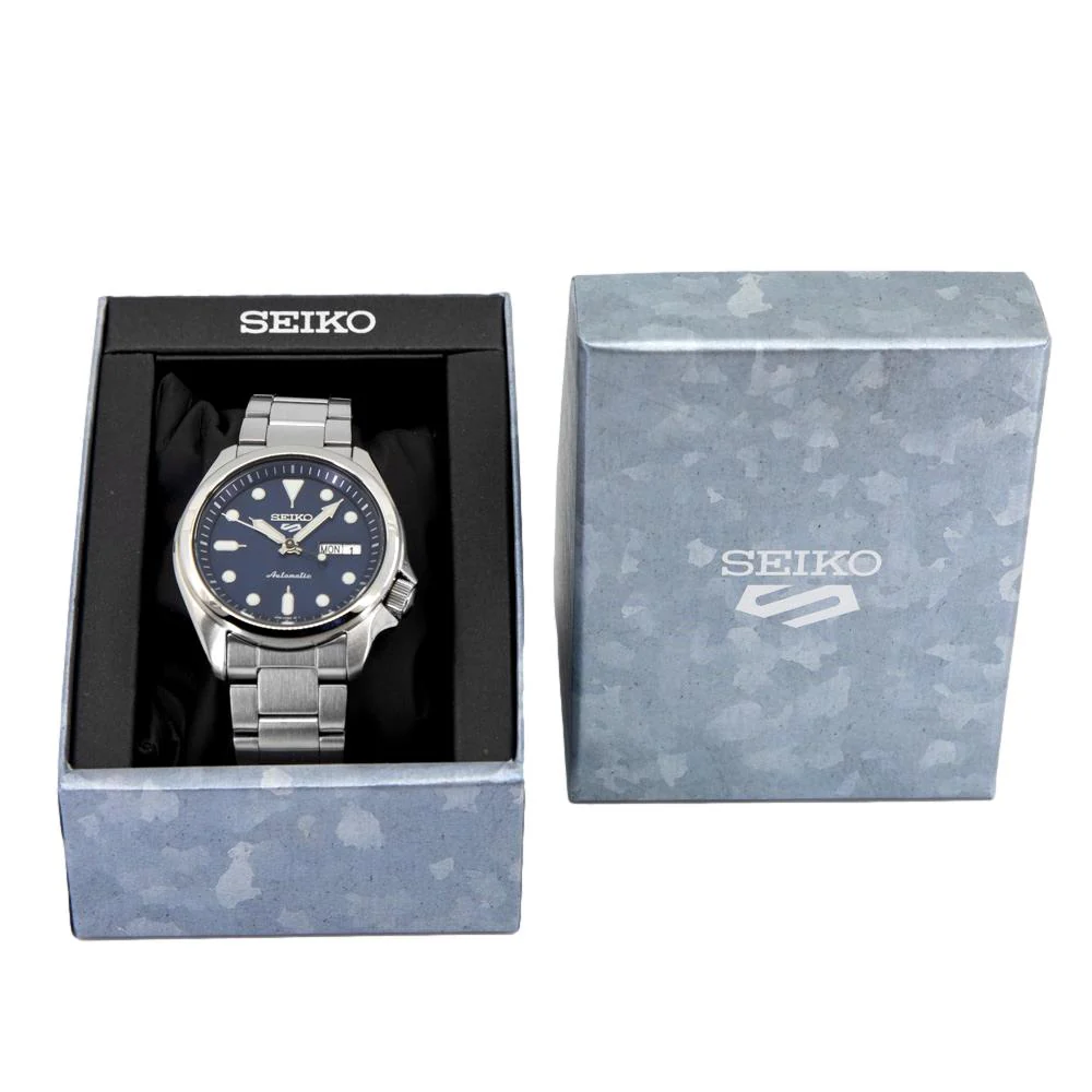 Seiko Men's SRPE53K1 5 Blue Dial Watch - Image 9