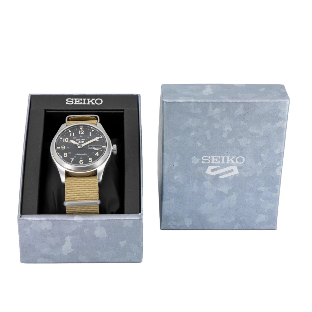 Seiko Men's SRPG35K1 5 Sports Black Dial Auto Watch - Image 10