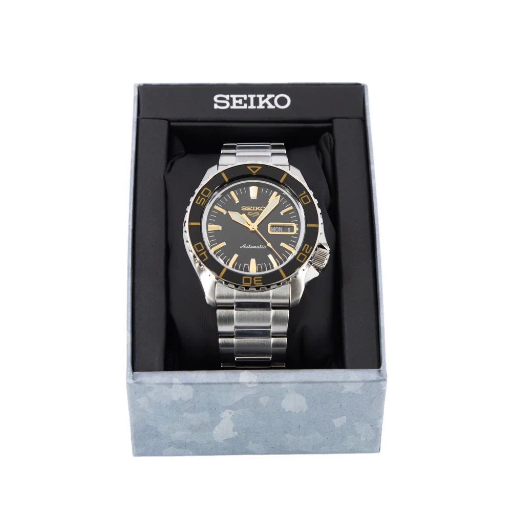 Seiko Men's SRPK99K1 5 Sports Black Dial Automatic - Image 8