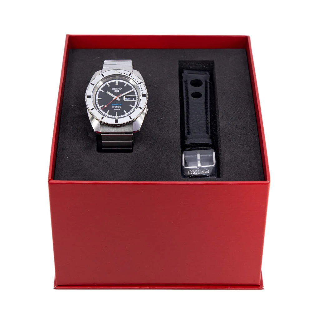 Seiko Men's SRPL05K1 5 Sports Black Dial Automatic Ltd. Ed. - Image 9