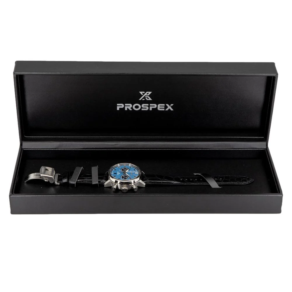 Seiko Men's SRQ039J1 Prospex Blue Dial Chrono Watch. - Image 7