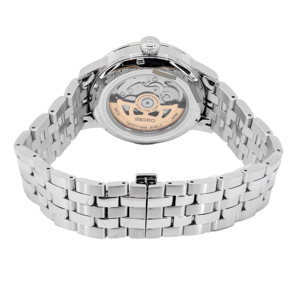 Seiko Men's SSA347J1 Presage Blue Dial Watch - Image 4
