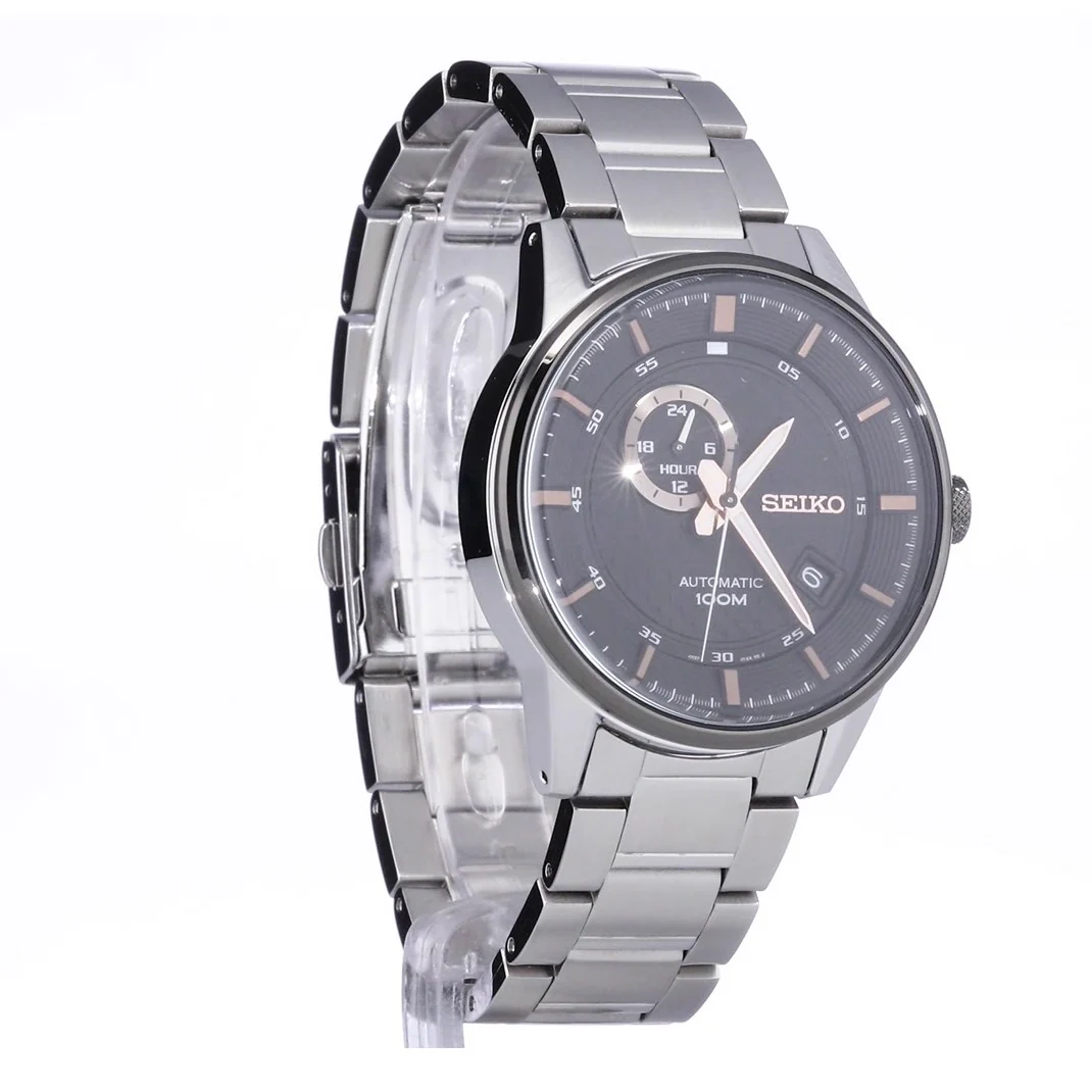 Seiko Men's SSA389K1 Sport Auto Black Dial Watch - Image 2