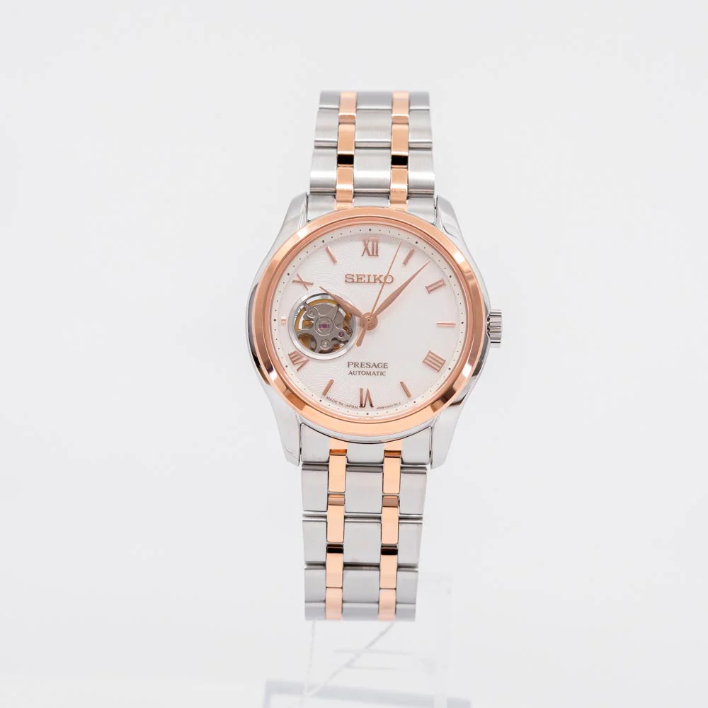 Seiko Men's SSA412J1 Presage Open Hearth Rose Watch - Image 10