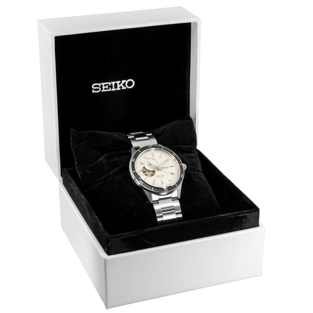 Seiko Men's SSA423J1 Open Balance White Dial Watch - Image 9