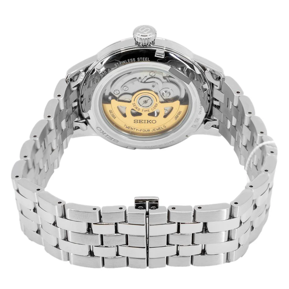 Seiko Men's SSA441J1 Presage Open Heart Green Dial Auto - Image 4