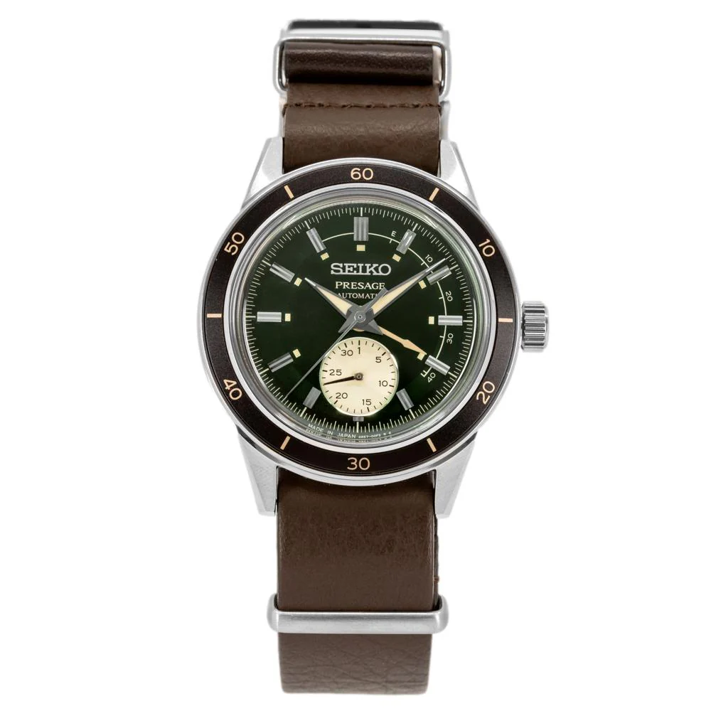 Seiko Men's SSA451J1 Presage Green Dial Watch - Image 2