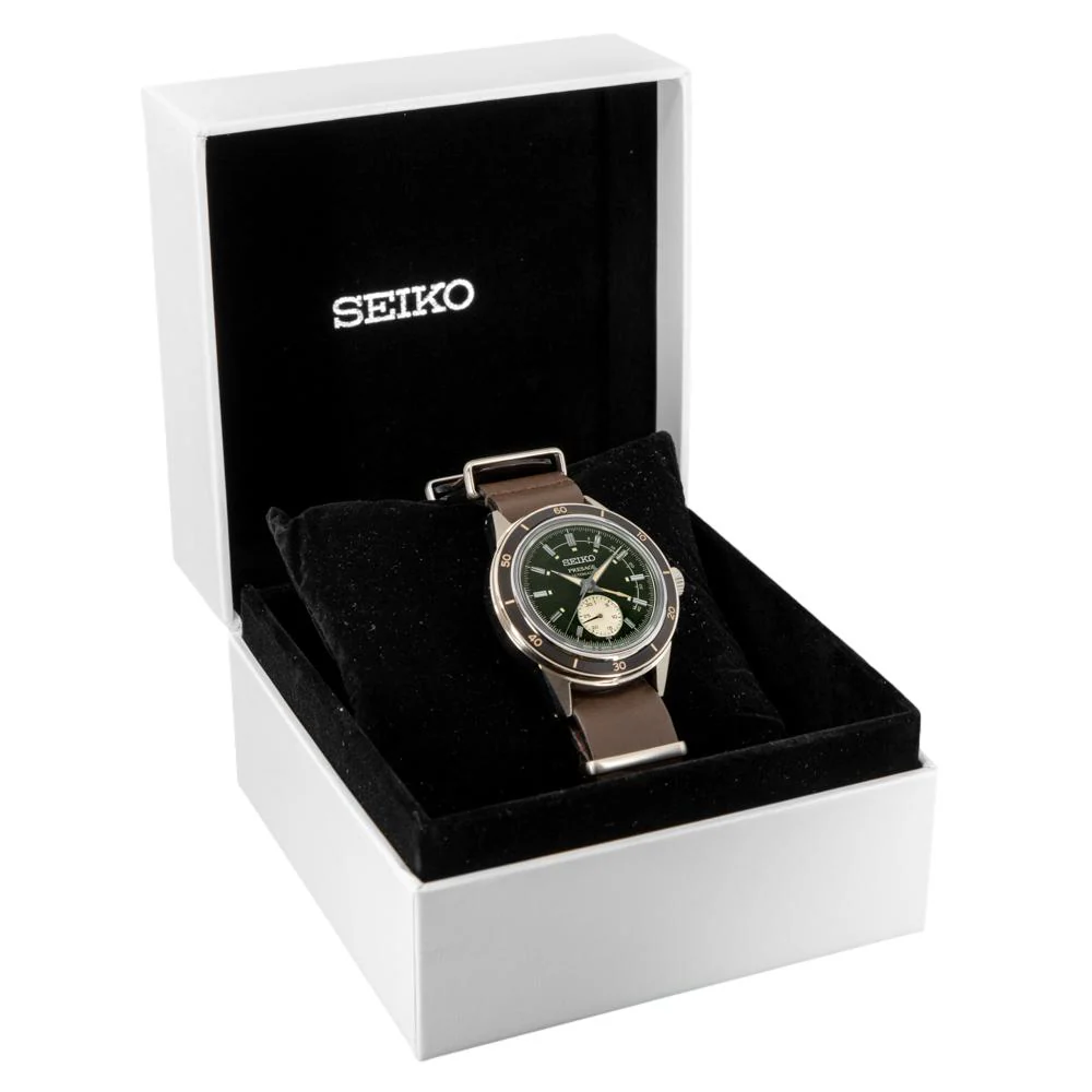 Seiko Men's SSA451J1 Presage Green Dial Watch - Image 8