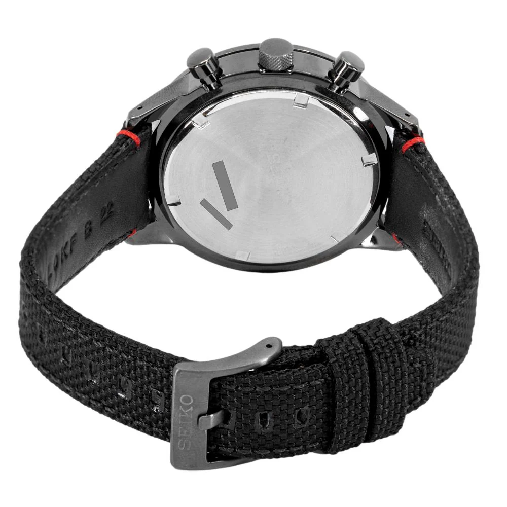 Seiko Men's SSB359P1 Discover More Chrono Black Dial Watch - Image 5