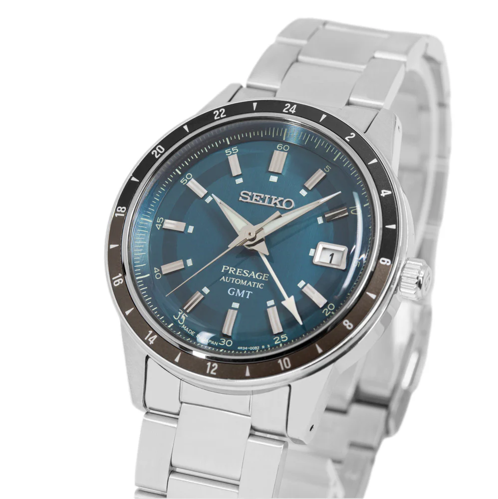 Seiko Men's SSK009J1 Presage Style 60's Auto GMT - Image 10