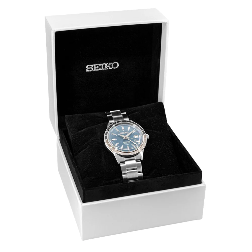 Seiko Men's SSK009J1 Presage Style 60's Auto GMT - Image 9