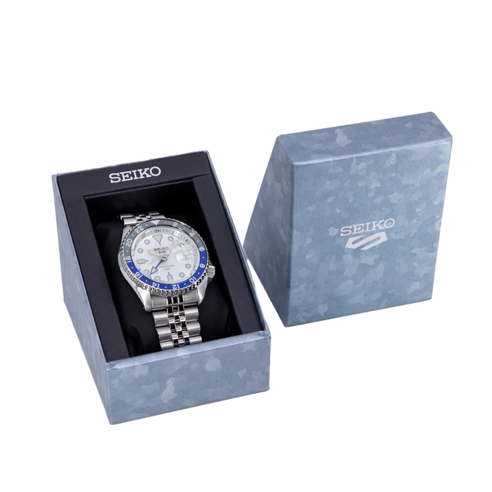 Seiko Men's SSK033K1 5 Sports White Dial Automatic GMT - Image 11