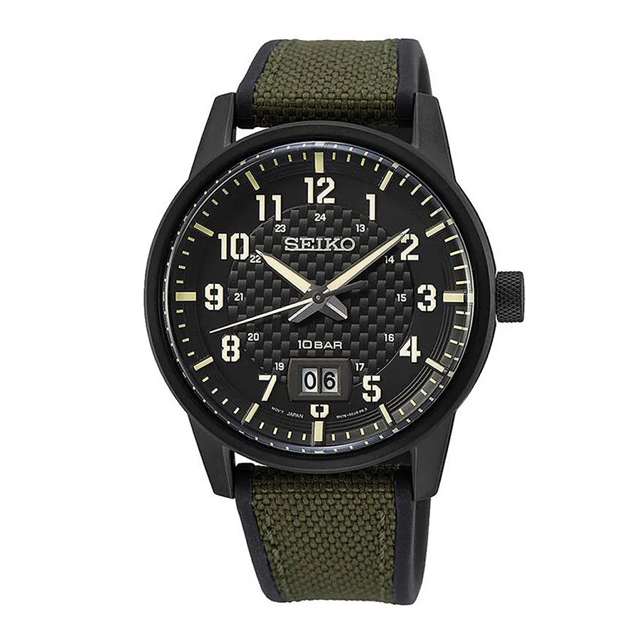 Seiko Men's SUR325P1 Sport Black Dial Watch