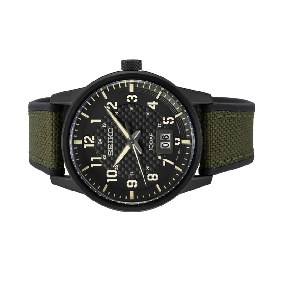 Seiko Men's SUR325P1 Sport Black Dial Watch - Image 2