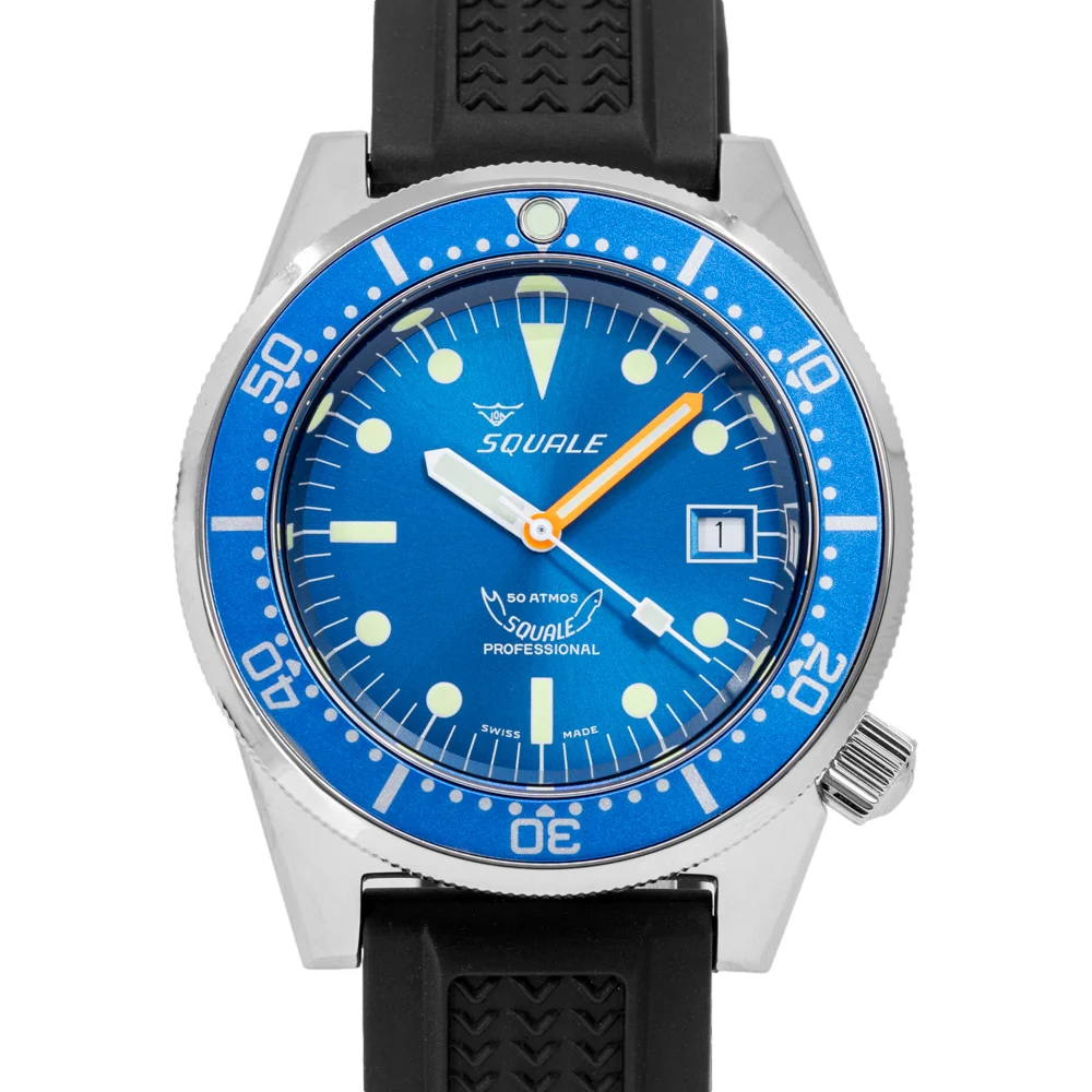 Squale Men's 1521.OCN.VO 1521 Ocean Blue Dial 50 ATM Auto - Image 3
