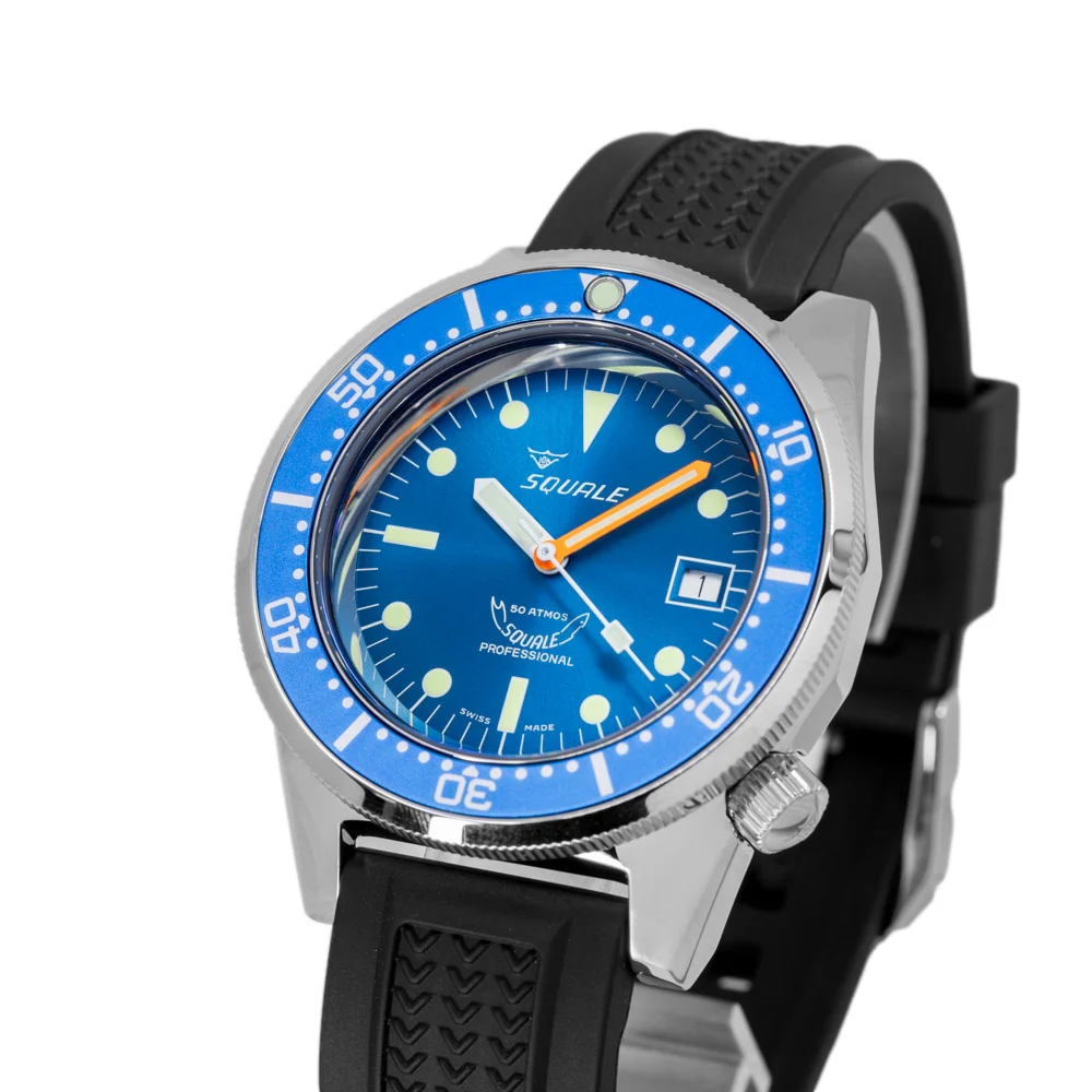 Squale Men's 1521.OCN.VO 1521 Ocean Blue Dial 50 ATM Auto - Image 4