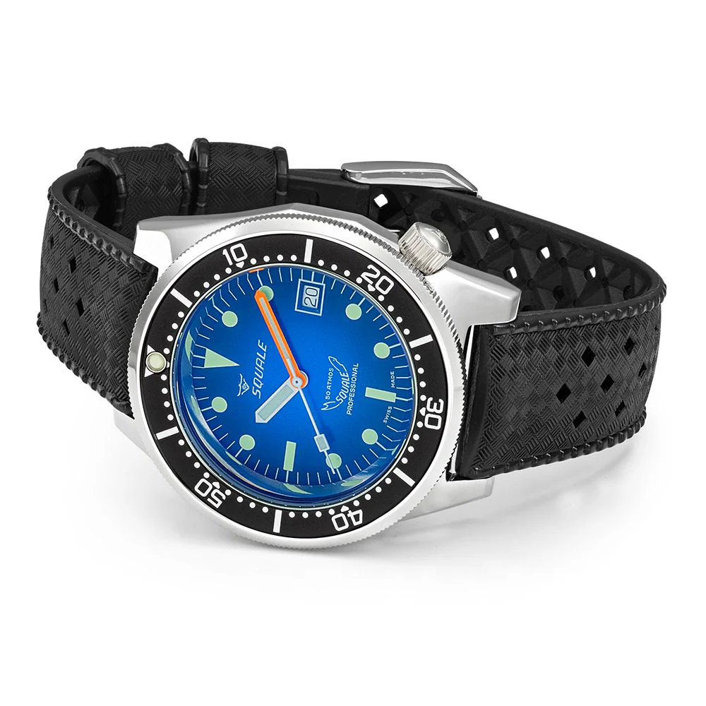 Squale Men's 1521PROFD.HT 1521 Blue Ray Rubber Auto - Image 3