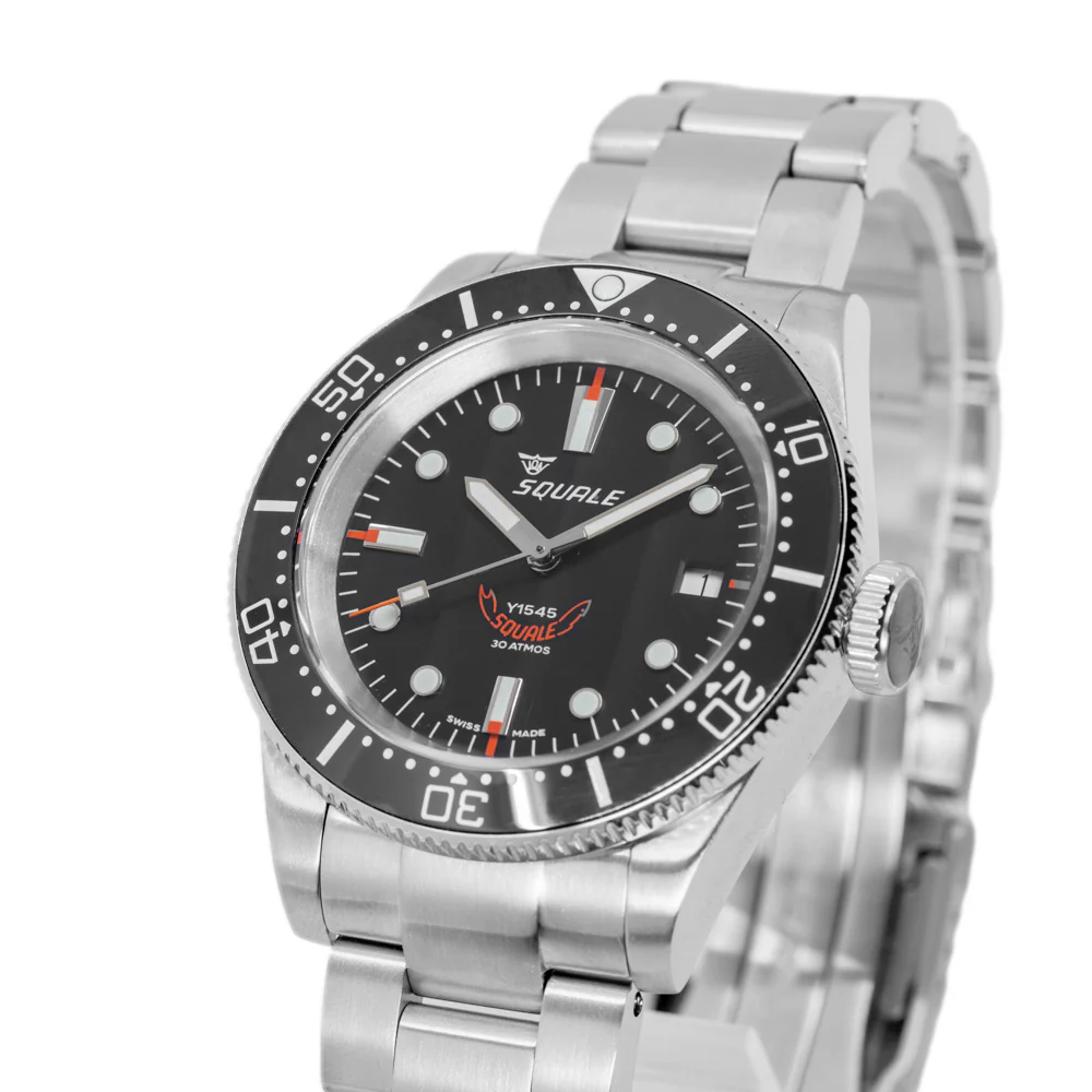 Squale Men's 1545BKBKC.AC 1545 Black Dial 30ATM Automatic - Image 10