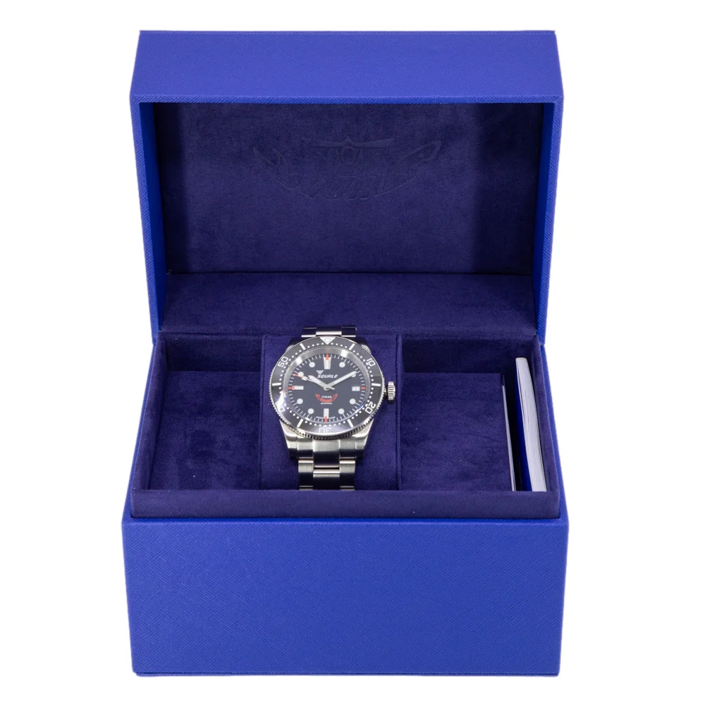 Squale Men's 1545BKBKC.AC 1545 Black Dial 30ATM Automatic - Image 8