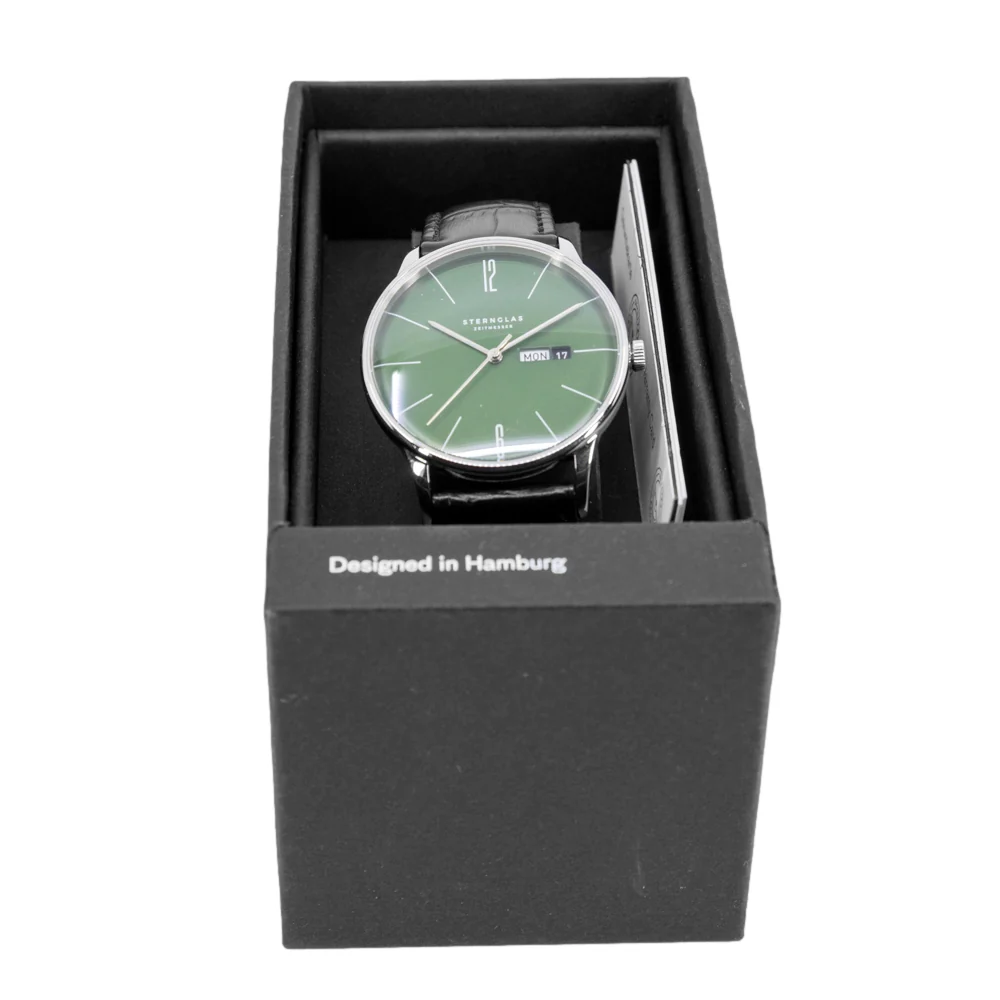 Sternglas Men's S01-BE08-HE04 Berlin Olive Green 38mm Quartz - Image 8