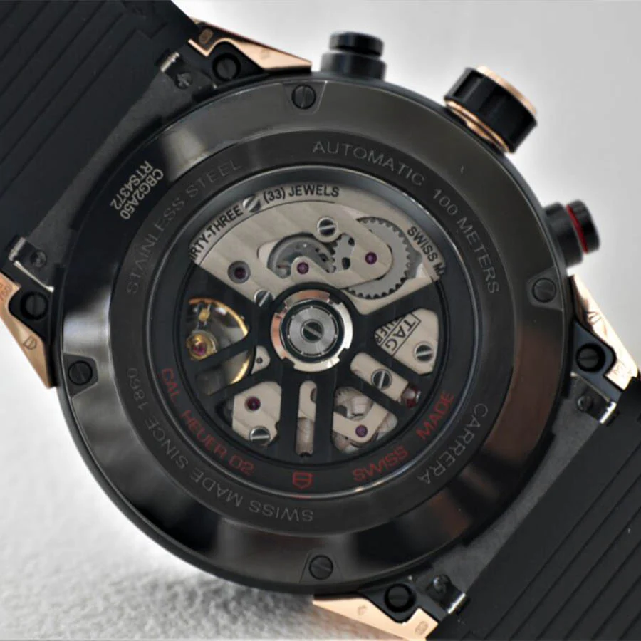 Tag Heuer Men's CBG2A50.FC6450 45mm Calibre Heuer 02 Watch - Image 4