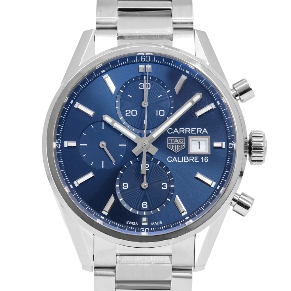 Tag Heuer Men's CBK2112.BA0715 Carrera Blue Dial Auto Watch - Image 3