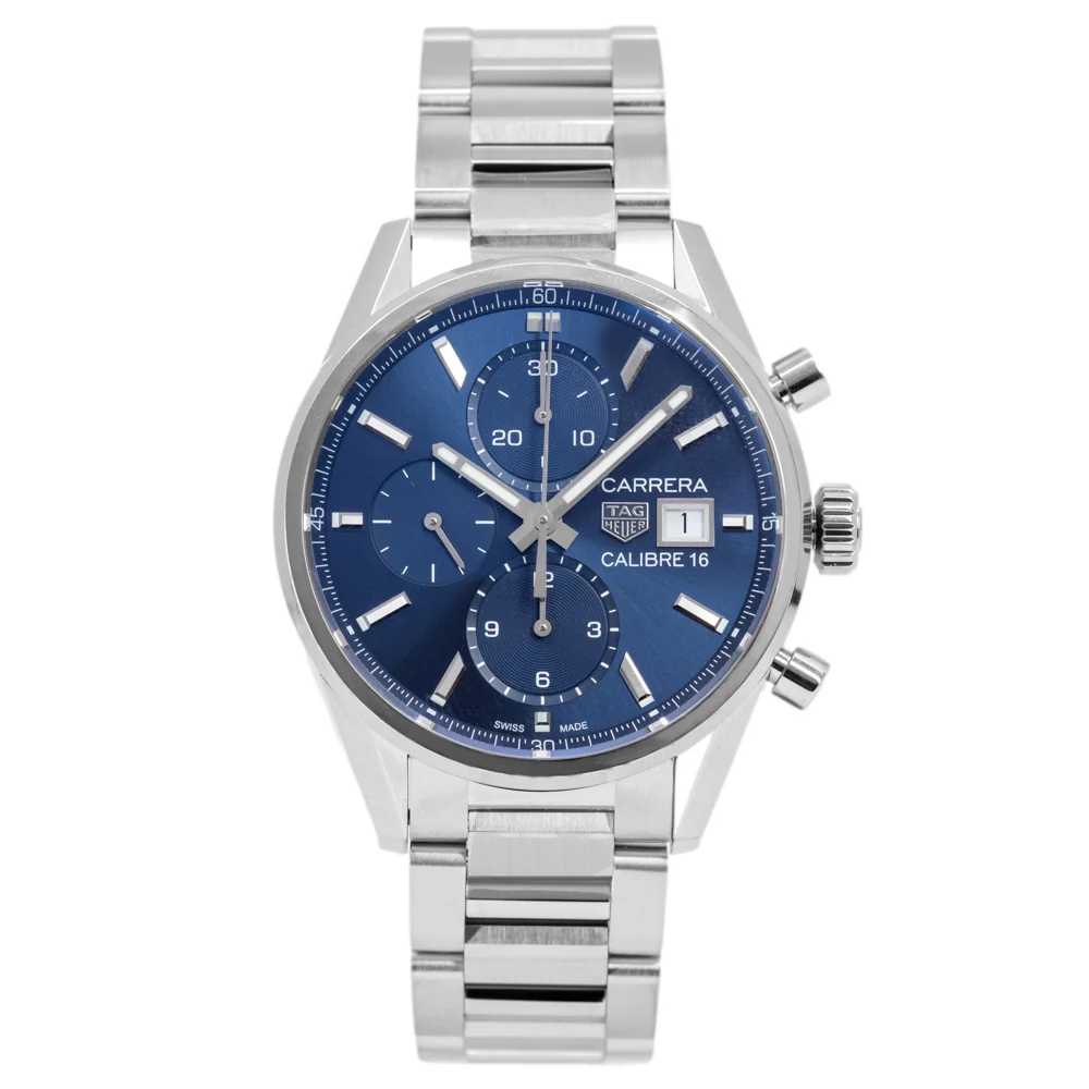 Tag Heuer Men's CBK2112.BA0715 Carrera Blue Dial Auto Watch - Image 4