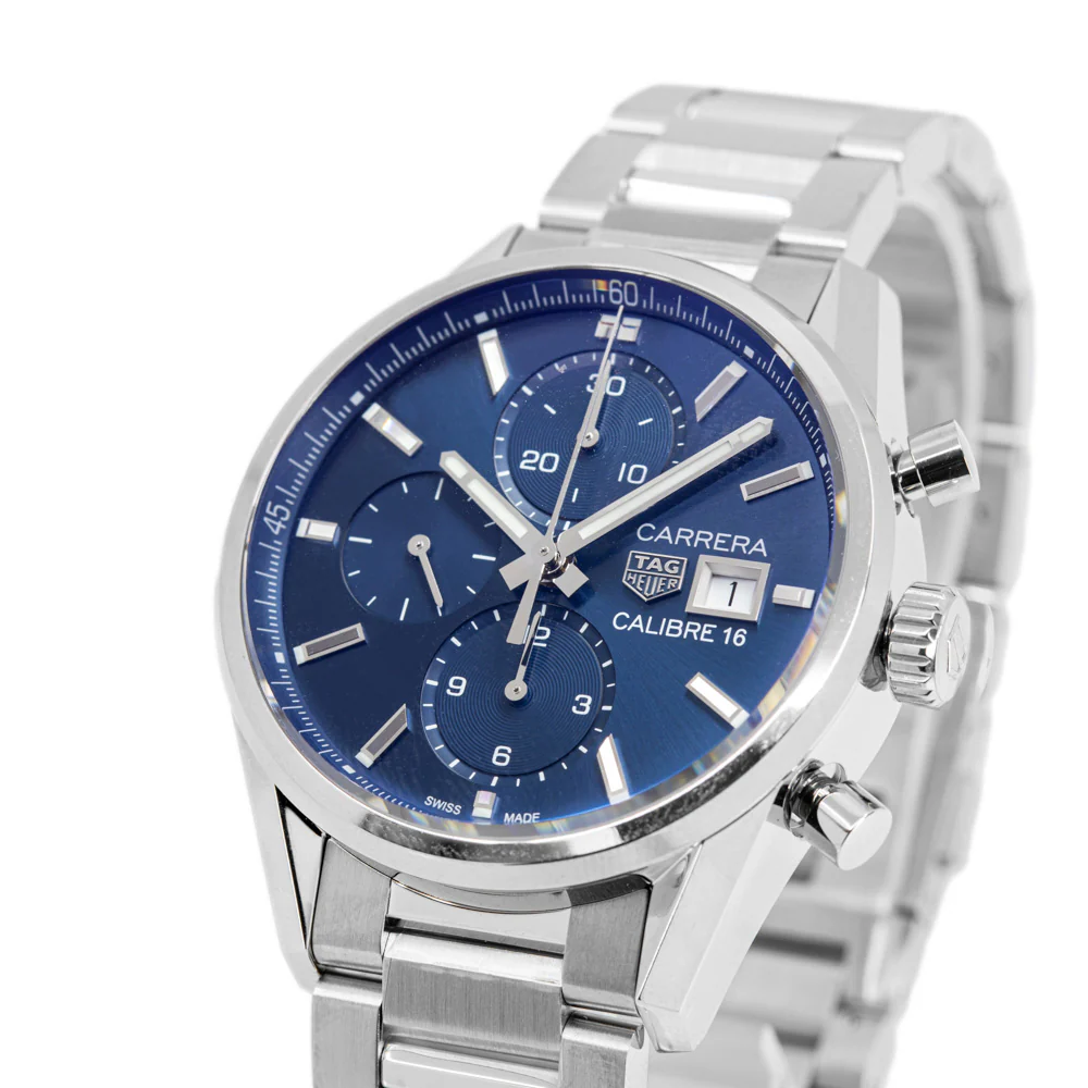 Tag Heuer Men's CBK2112.BA0715 Carrera Blue Dial Auto Watch - Image 9