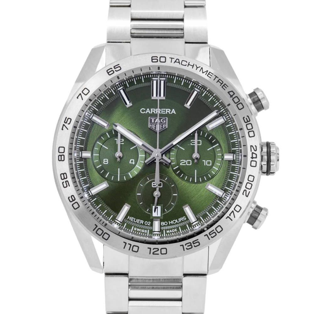 Tag Heuer Men's CBN2A10.BA0643 Carrera Chrono Green - Image 2