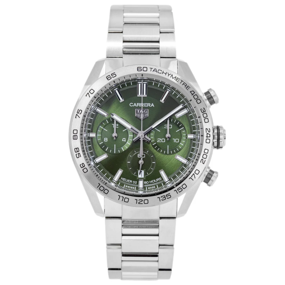 Tag Heuer Men's CBN2A10.BA0643 Carrera Chrono Green - Image 3