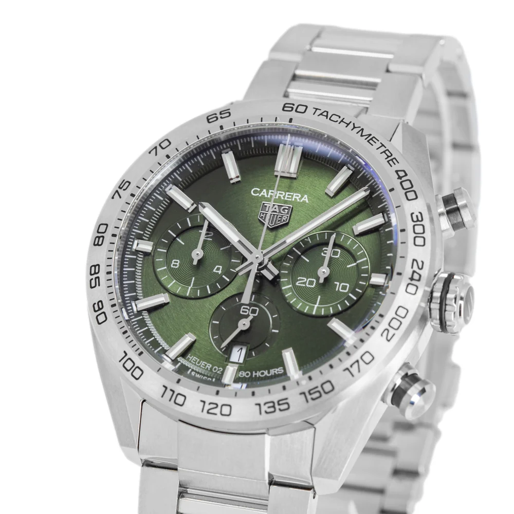 Tag Heuer Men's CBN2A10.BA0643 Carrera Chrono Green - Image 8