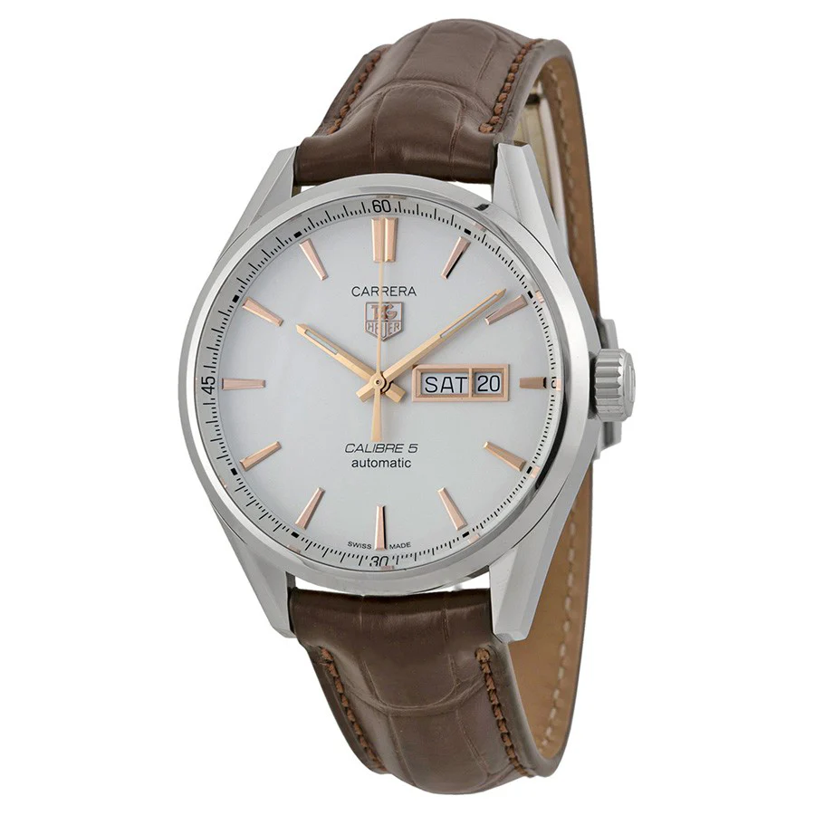 Tag Heuer Men's WAR201D.FC6291 White Dial Watch