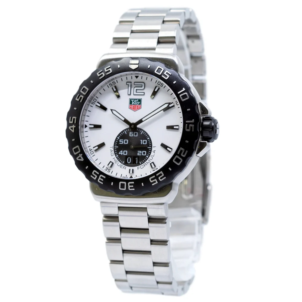 Tag Heuer Men's WAU1111.BA0858 F1 White Dial Watch