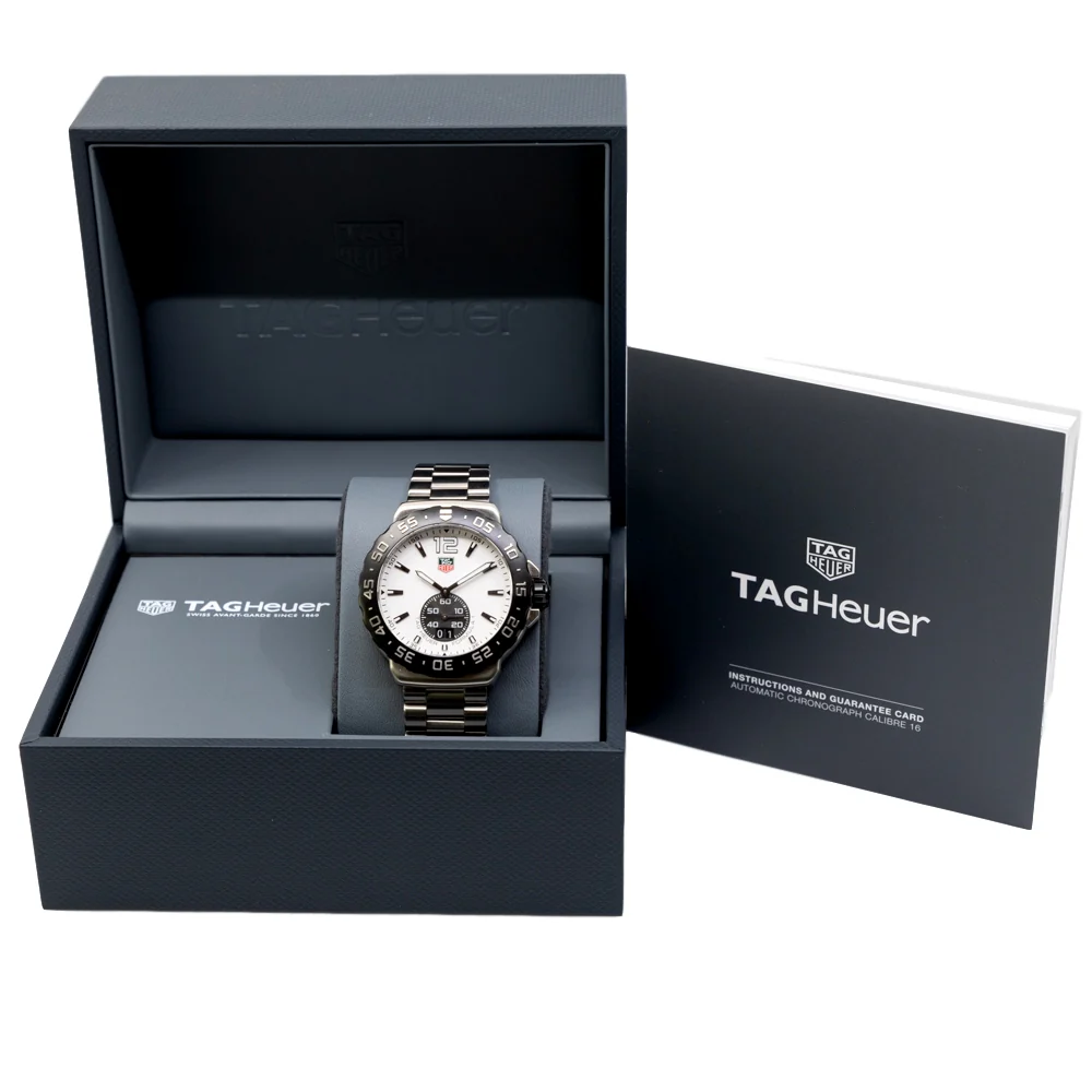 Tag Heuer Men's WAU1111.BA0858 F1 White Dial Watch - Image 5